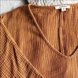 Shop Suunday Meerkat (mustard) Dolman Blouse